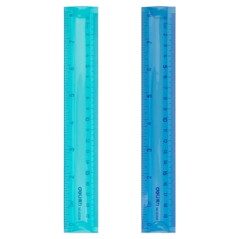 Regla Flexible de 20CM para estudiantes, Material Escolar, Material Kawaii, 1 unidad