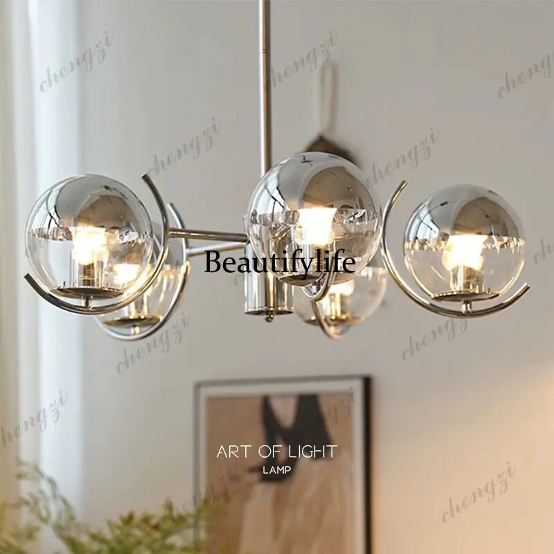 Nordic bedroom chandelier modern minimalist lamps light luxury creative restaurant study lamp