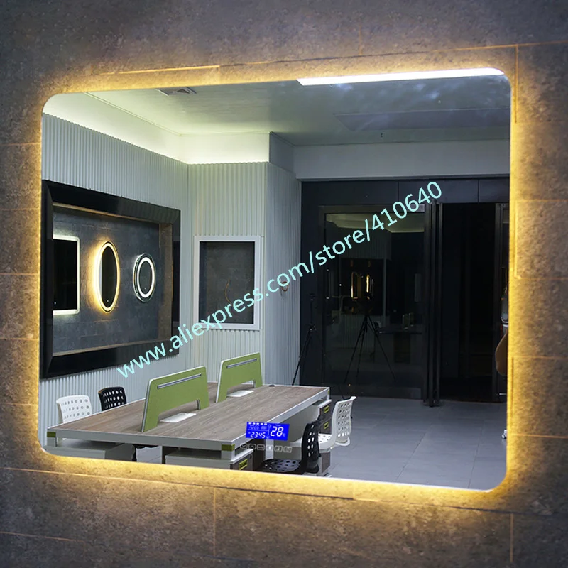 Imagem -04 - Espelho Inteligente Led Trumsense Exibição de Tempo e Temperatura Compatível com Bluetooth Tela de Toque com Anti-fog K3015cah