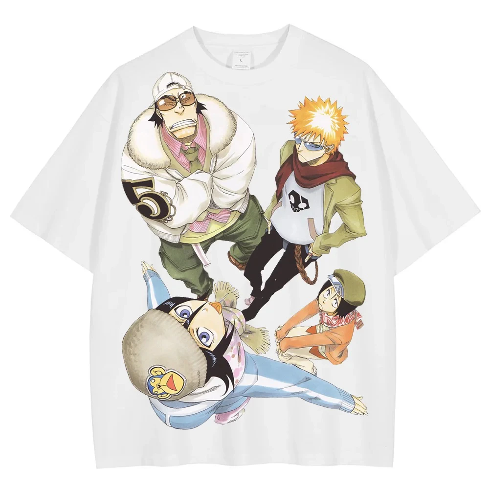 Bleach Anime Lover T Shirt Cotton Tee Men Women Casual Print Oversized Unisex T-shirt high quality Streetwear Trendy hot product