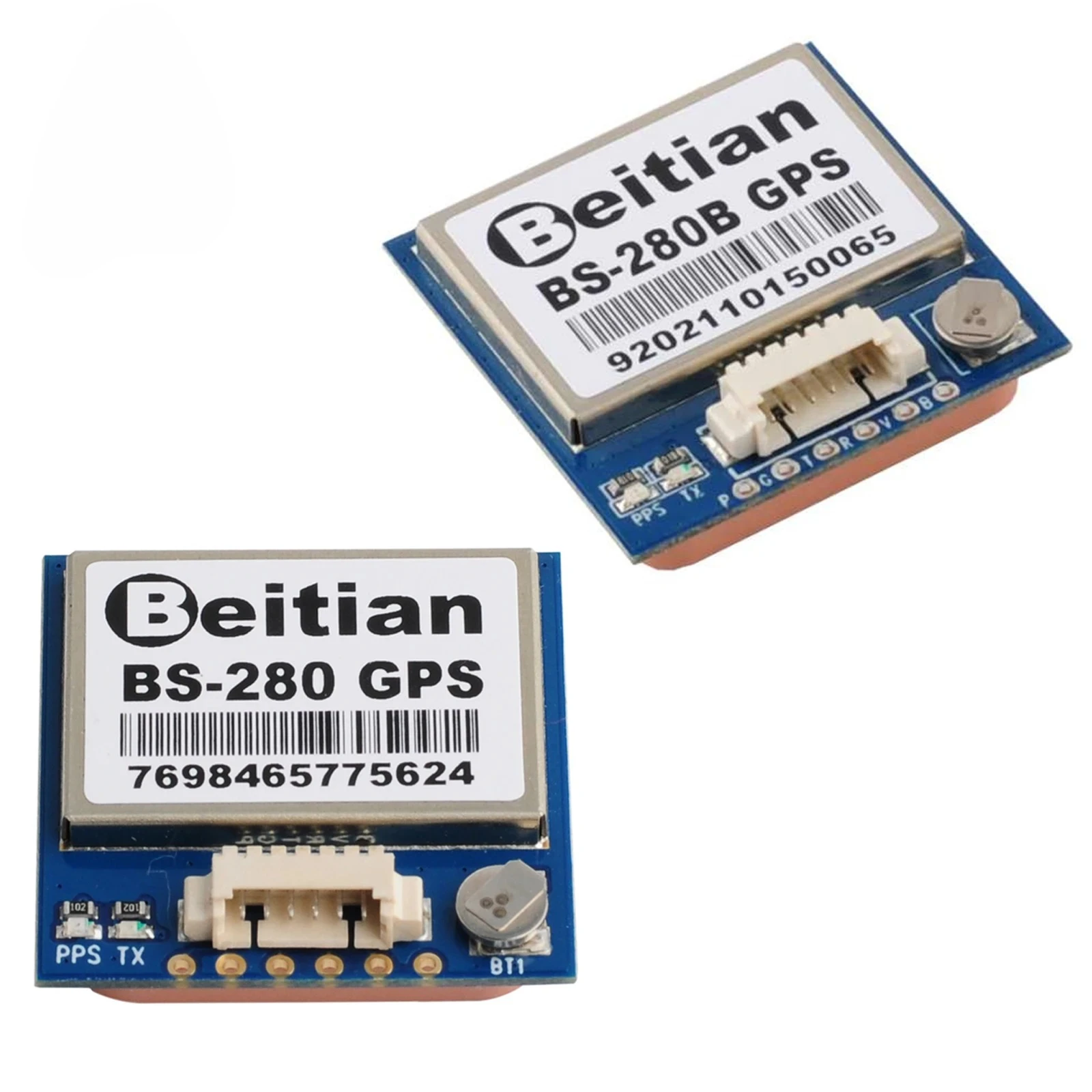 Beitian BS-280/B Modulo GPS Multi-GNSS (GPS/Glonass/BeiDou) UART TTL/RS232 con Flash e Antenna per Drone APM Pixhawk
