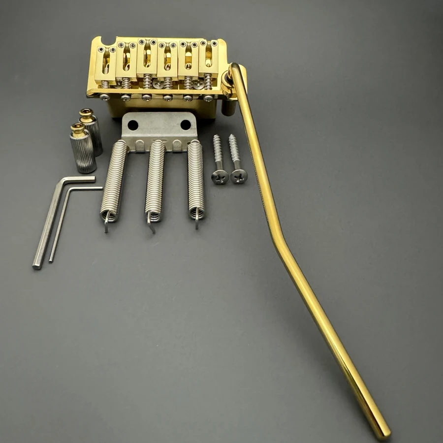 510 Two Point Gold Finish Brass Block Guitar Tremolo Bridge For Suhr Strato Guitar view 5