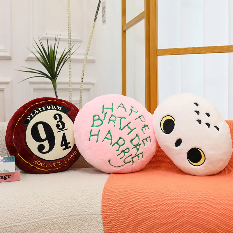 3 Styles 40cm Cute Harry Potter Hedwig Soft Scarf Owl Anime Pillow Cushion Collection Room Decor Birthday Gift view 5