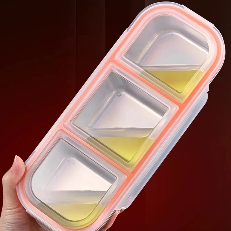 304 Stainless Lightweight Divided Bento Box Leakproof Food Storage Container Specifically for Fat‑Reduction Meals Microwaveable
