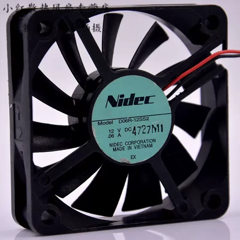 for Nidec 6015 12V 0.06A D06R-12SS2 CPU Chassis Cooling Fan 60 x 60 x 15 mm
