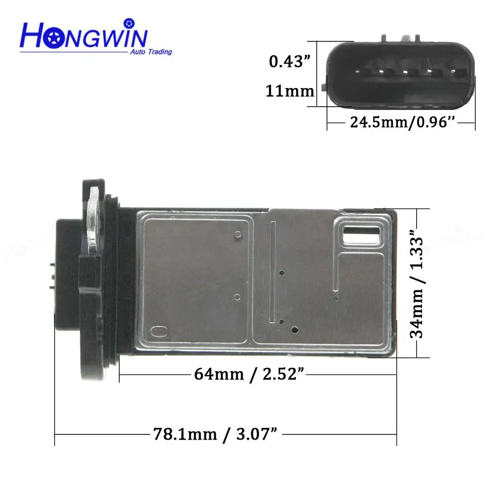 MAF Air Flow Mass Sensor For Acura MDX TL RDX Honda Fit Accord CR-V Clarity 2006 2007 2008-2020 AFH70M-41B AFH70M-41C AFH70M-41