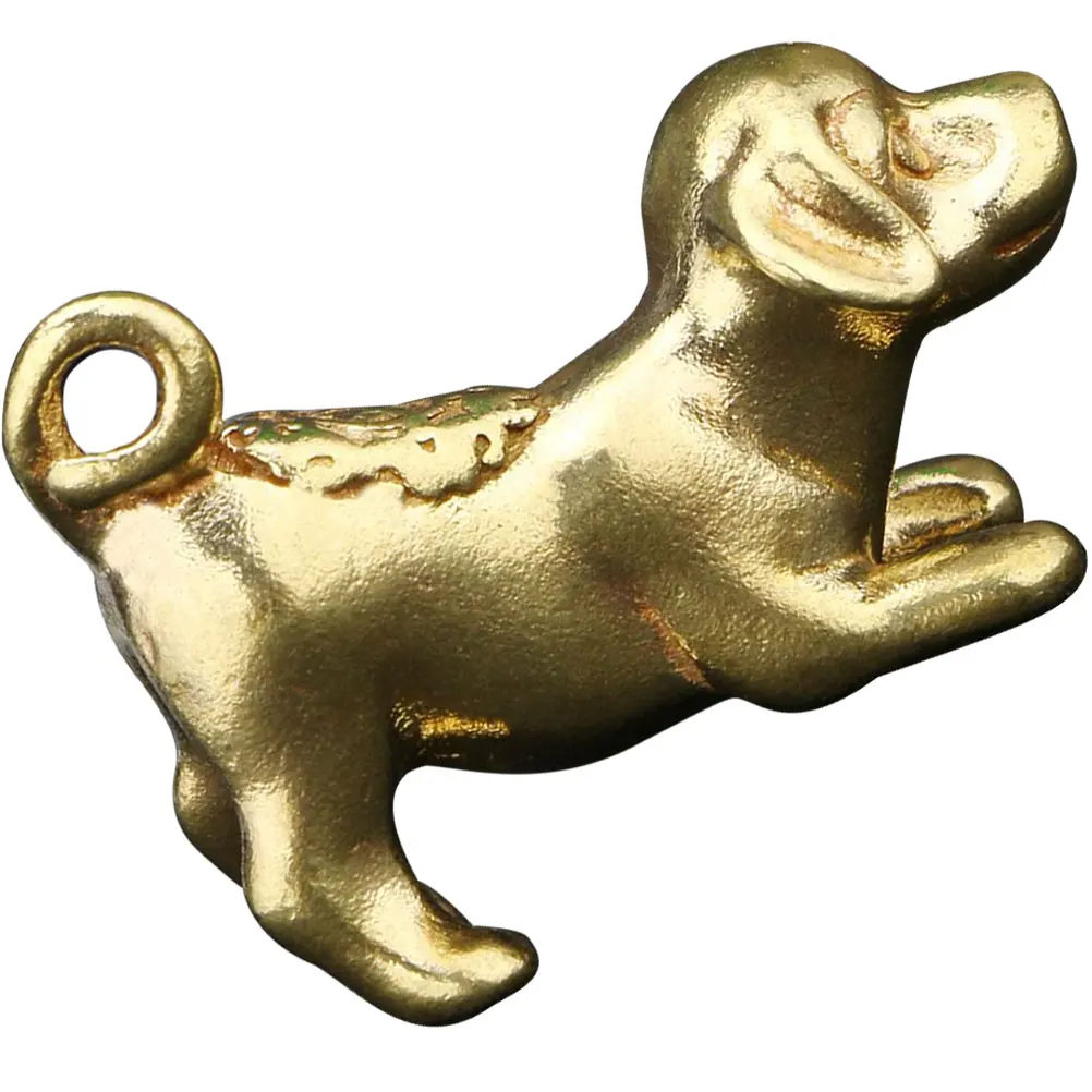 

Brass Statue Small Figurine Craft Decor Indoor Tabletop nament Exquisite Animal Jewelry Retro Dog Decor Elegant Design Practical