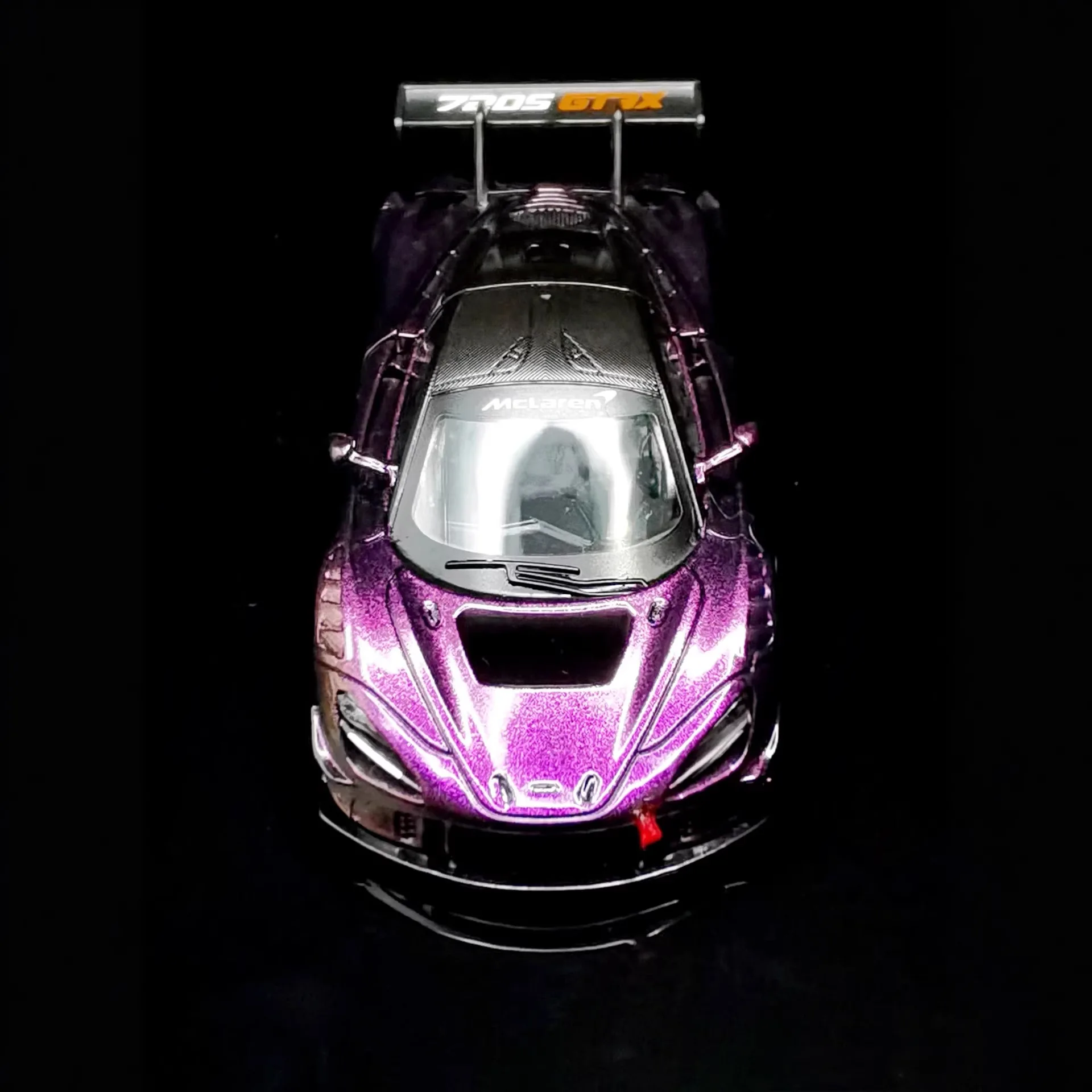 نموذج سيارة رياضية فائقة 720S GT3X بمقياس 1:64، نموذج سيارة مصغر من السبائك، زينة، لعبة، هواية، مجموعة، هدية