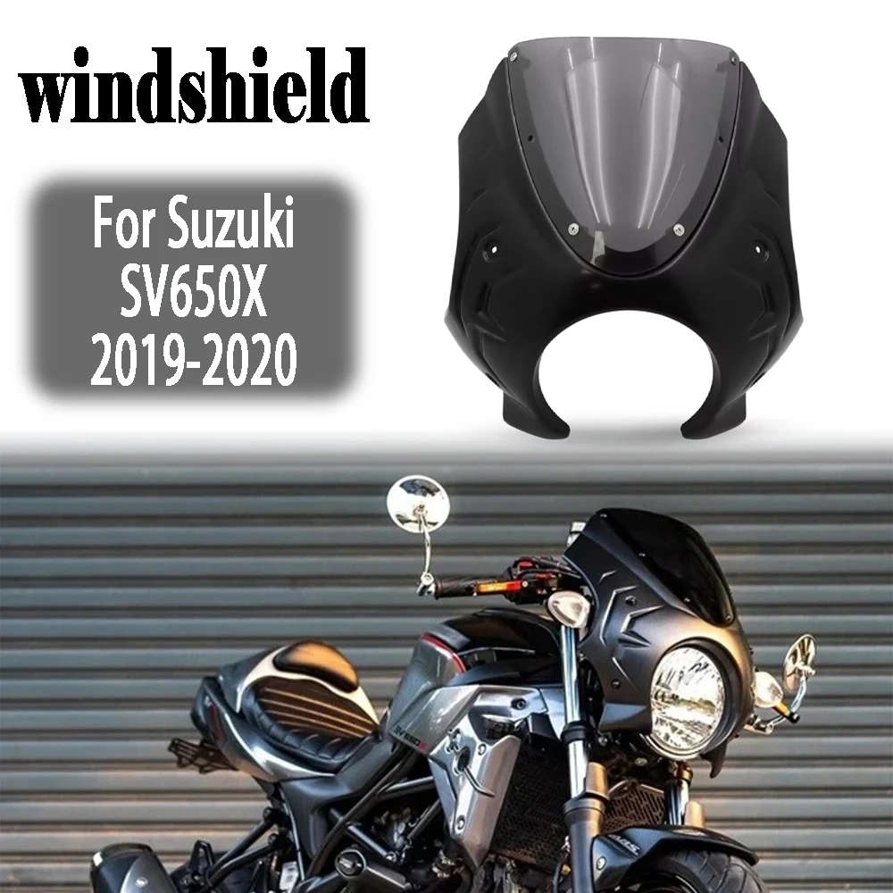 

For Suzuki SV650X sv650x 2019-2020 Motorcycle Headlight Handlebar Fairing Windshield Spoiler Case Windshield Cover Protection