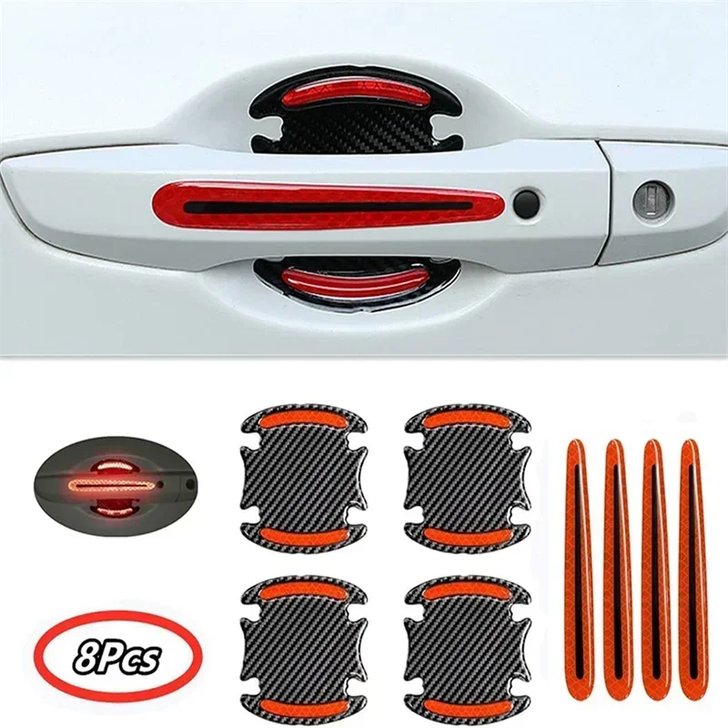 

Car Door Handle Reflective Sticker Protection Sticker Door Handle Paint Surface Anti-scratch Reflective Sticker Car Accessories