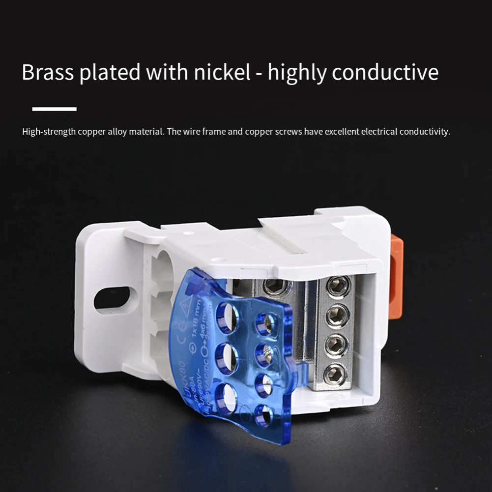 الإعداد الكهربائي 69.2*45.9*29.5 مللي متر صندوق التوصيل AC690V توزيع الطاقة التوصيل الكهربائي 1 في 6 خارج التكوين #3