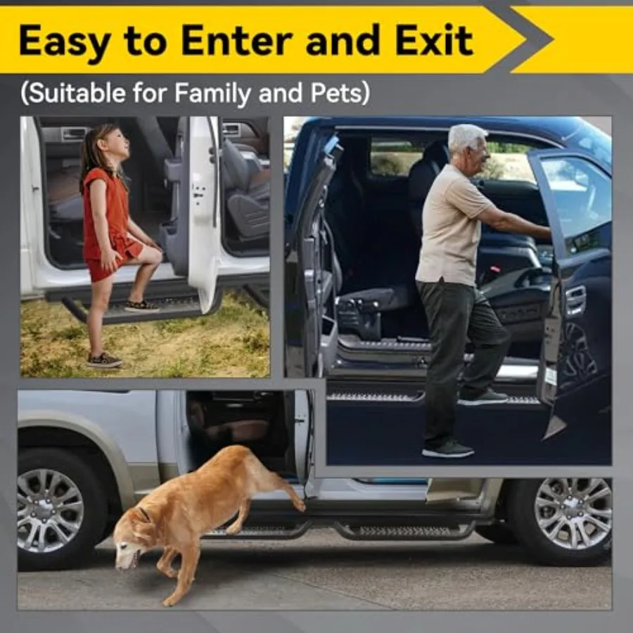 لوحات الجري الخطوات الجانبية المتوافقة مع 20092018 Dodge Ram 1500 Crew Cab بما في ذلك 20192024 Classic 20102025 Ram 2500 3500 An #6