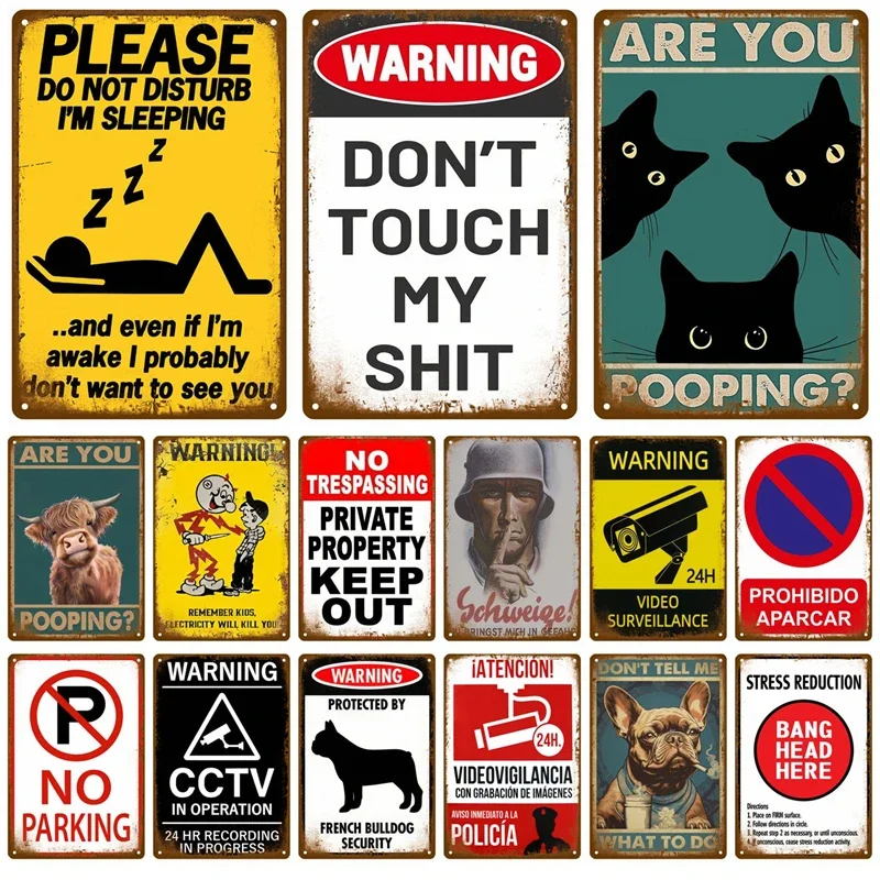 Vintage Tin Sign Home Decor Items Wall Decor Art Wall Mural Room Decoration Items Decor Men Retro Metal Sign Plate Bar Poster