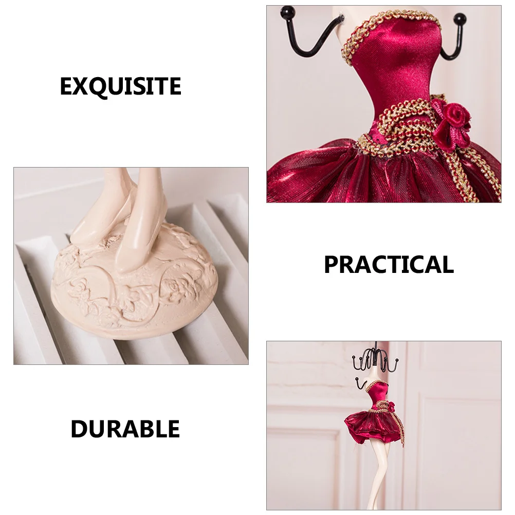 حامل عرض مجوهرات أنيق للأقراط والقلائد وحامل منظم للتخزين وديكور غرفة النوم وإكسسوارات الغرور #6