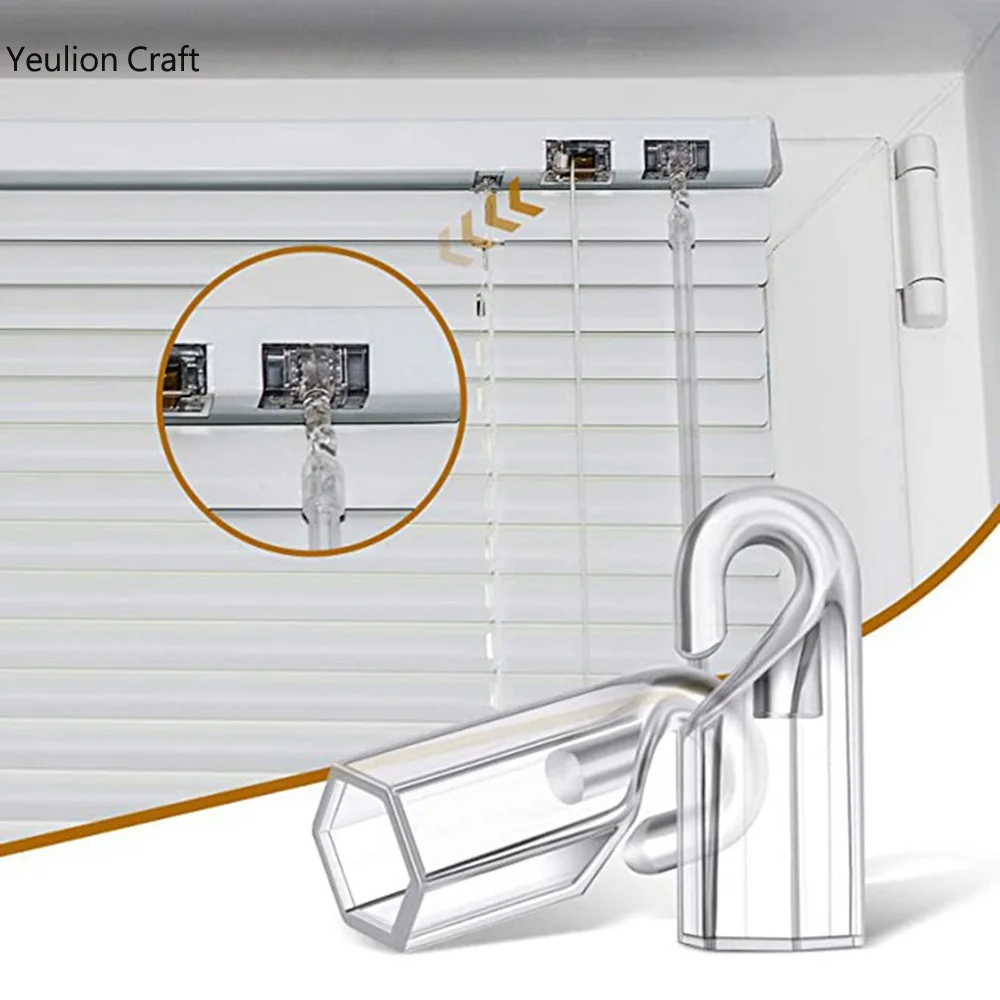 베네치아 블라인드 틸트 후크, 컴팩트 셔터 후크, 커튼 롤러 슬라이딩 휠, 베네치아 블라인드 커넥터 후크, 6 개