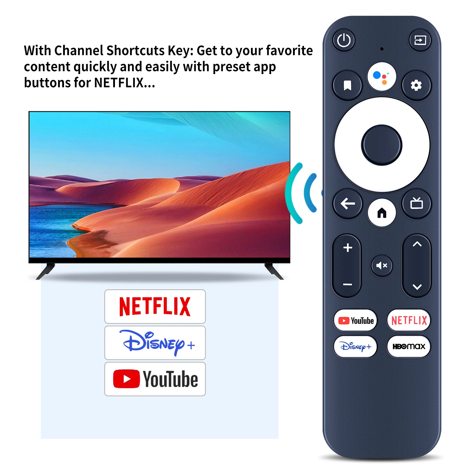 جهاز تحكم عن بعد صوتي جديد لـ Onn 100024646 100026240   Android TV 4K UHD Stick TV Box