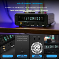 B03B-P2-FM Magic 6E2 FM Radio VFD Clock Stereo Headphone Amp With Sound Level Indicator Preamp Functionality