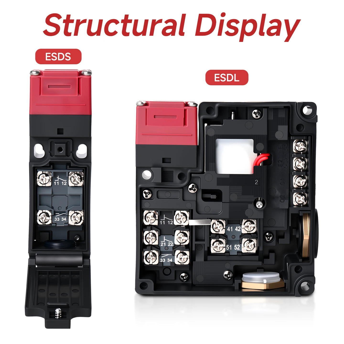 ENMG Safety Door Interlock Switch Plug-in Electromagnetic Lock Limit Switch CNC Machine Safety Door Lock Mechanical Locking