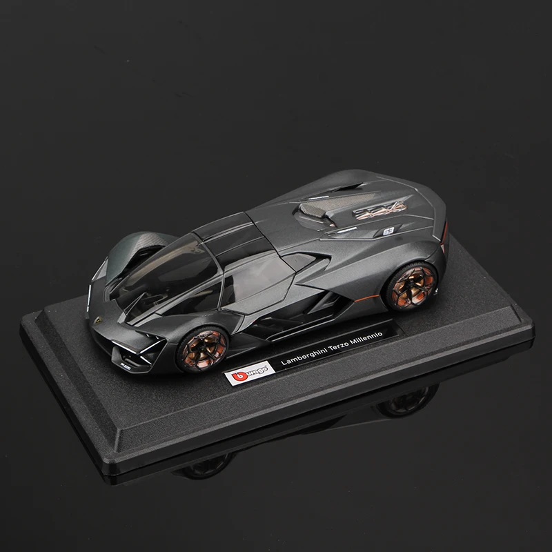 Bburago 1:24 Lamborghini Terzo Millennio lega auto sportiva statica Die Cast veicoli modello giocattoli Diecast Voiture regalo da collezione