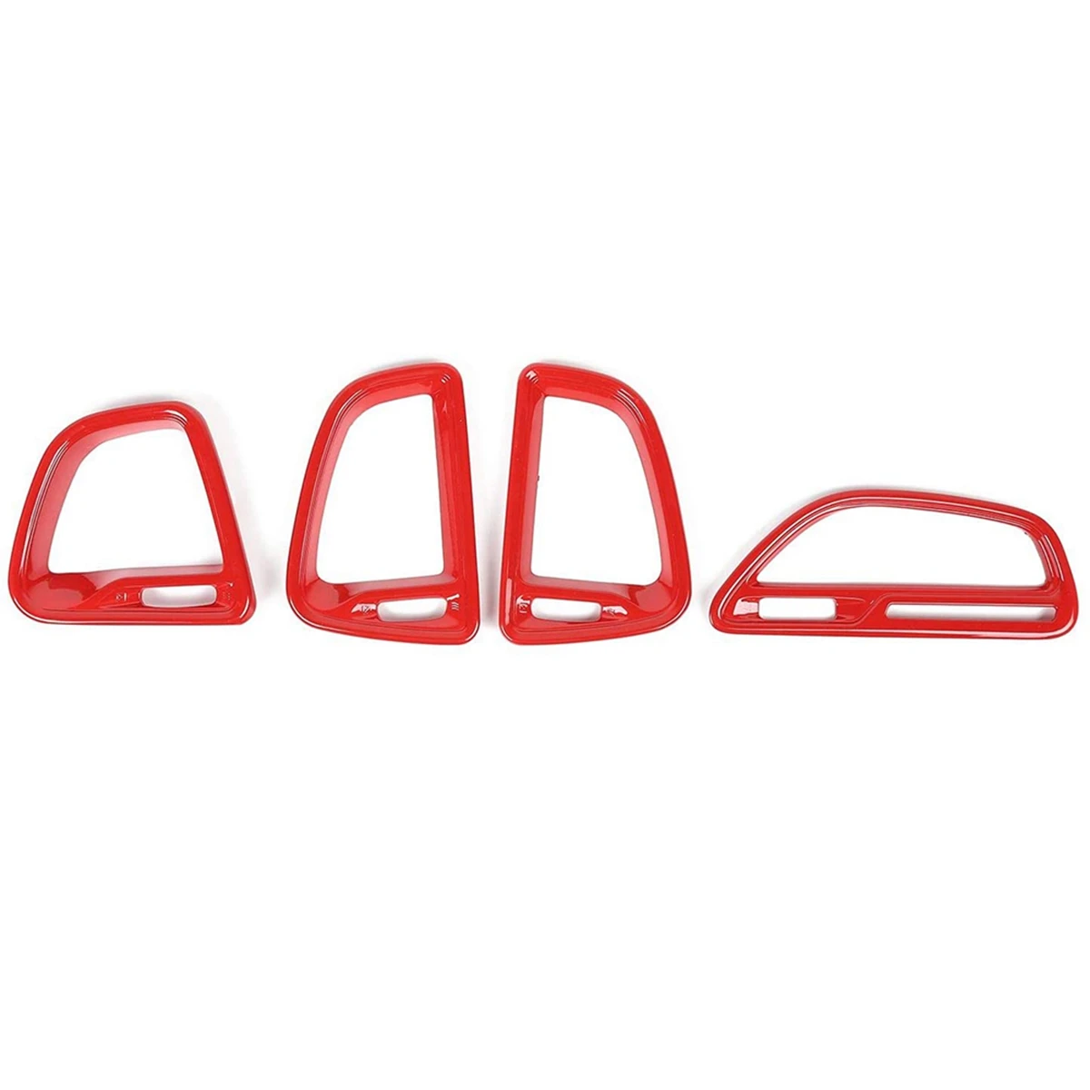 Center Console Air Condition Outlet Vent Trim Accessories for Dodge Challenger 2015 2016 2017 2018 2019 2020 (Red)