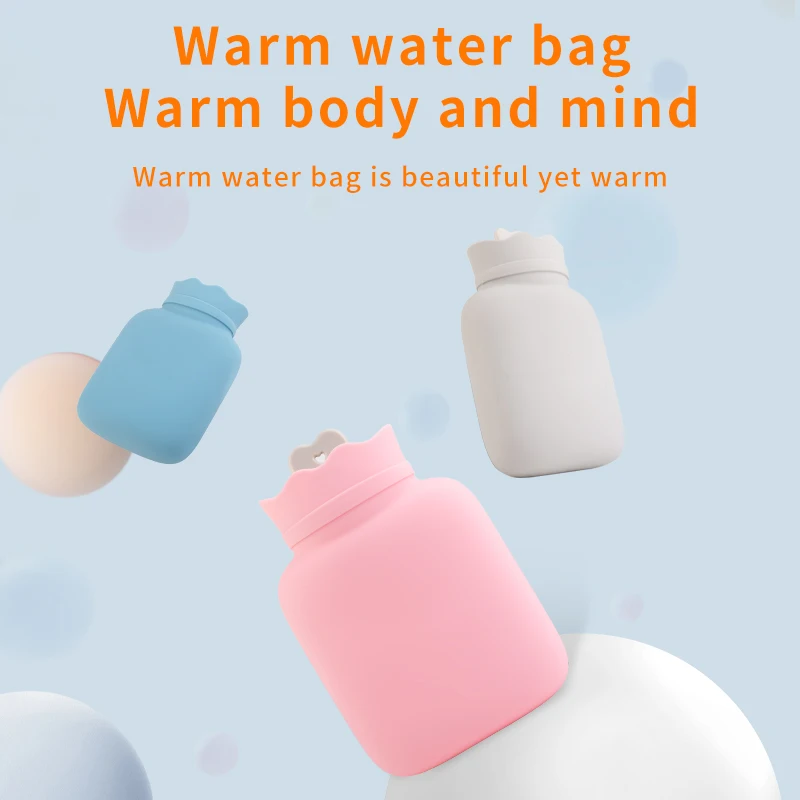 2024 New! 370ml Home Silicone Hot Water Bag - Portable, Durable, Minimalist, Microwaveable & For Water Injection