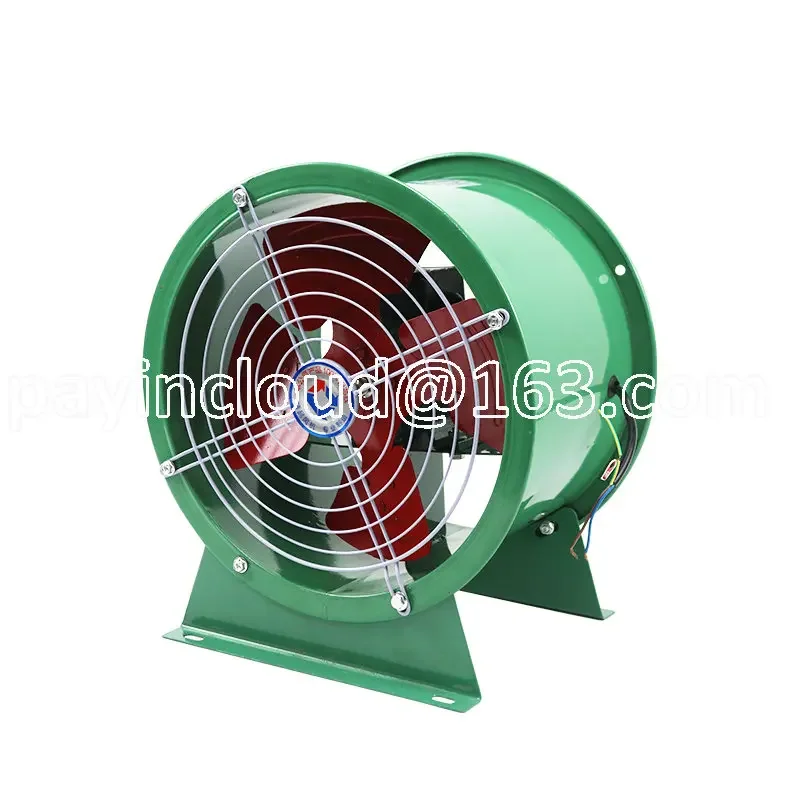 SF Axial Flow Fan, Pipe-type 220V Induced Draft Fan, Strong Smoke Exhaust Fan for Strong Kitchen, 380V High Speed.