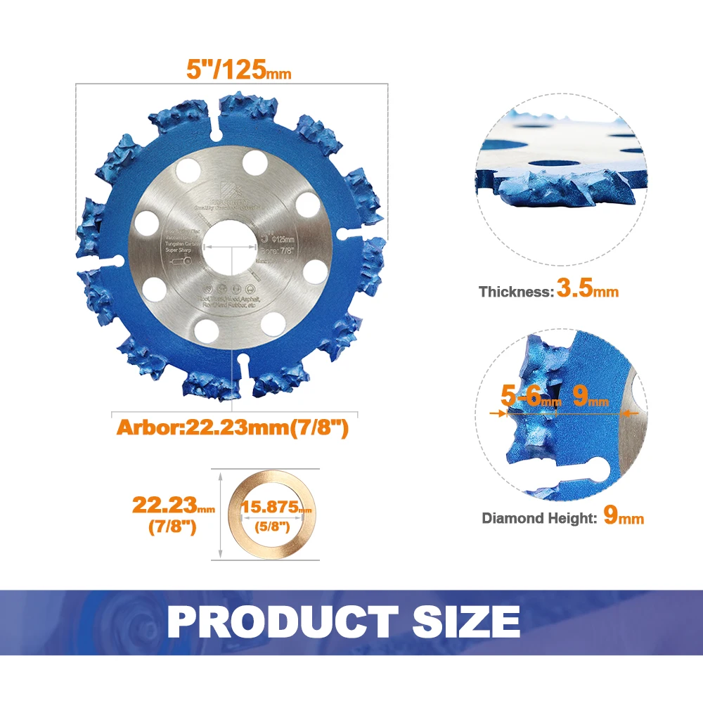 Imagem -03 - Brschnitt-hardened Disco Separando Madeira e Raiz Diamond Saw Blades Removedor Raiz Disco de Corte Raízes de Madeira Stumps Tubulação de Plástico