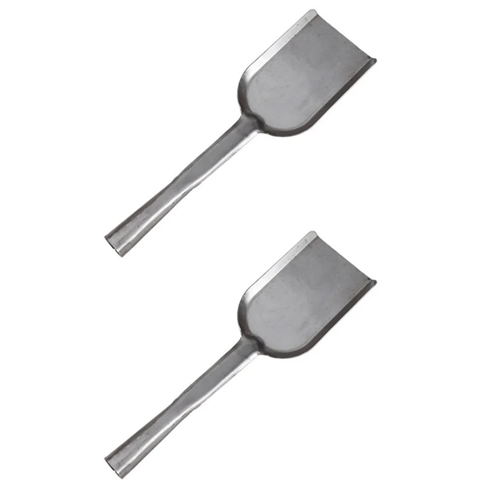 2 قطعة مجرفة المطبخ متعددة الأغراض مقبض طويل الفحم الرمادي مجرفة الرماد تنظيف أداة للمدفأة التربة القمامة شواء الاستخدام