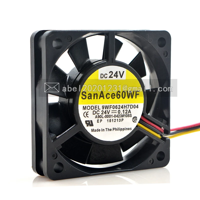 

BRAND NEW ORIGINAL 9WF0624H7D04 A90L-0001-0423#105S DC 24V COOLING FAN 60x60x15mm 6015