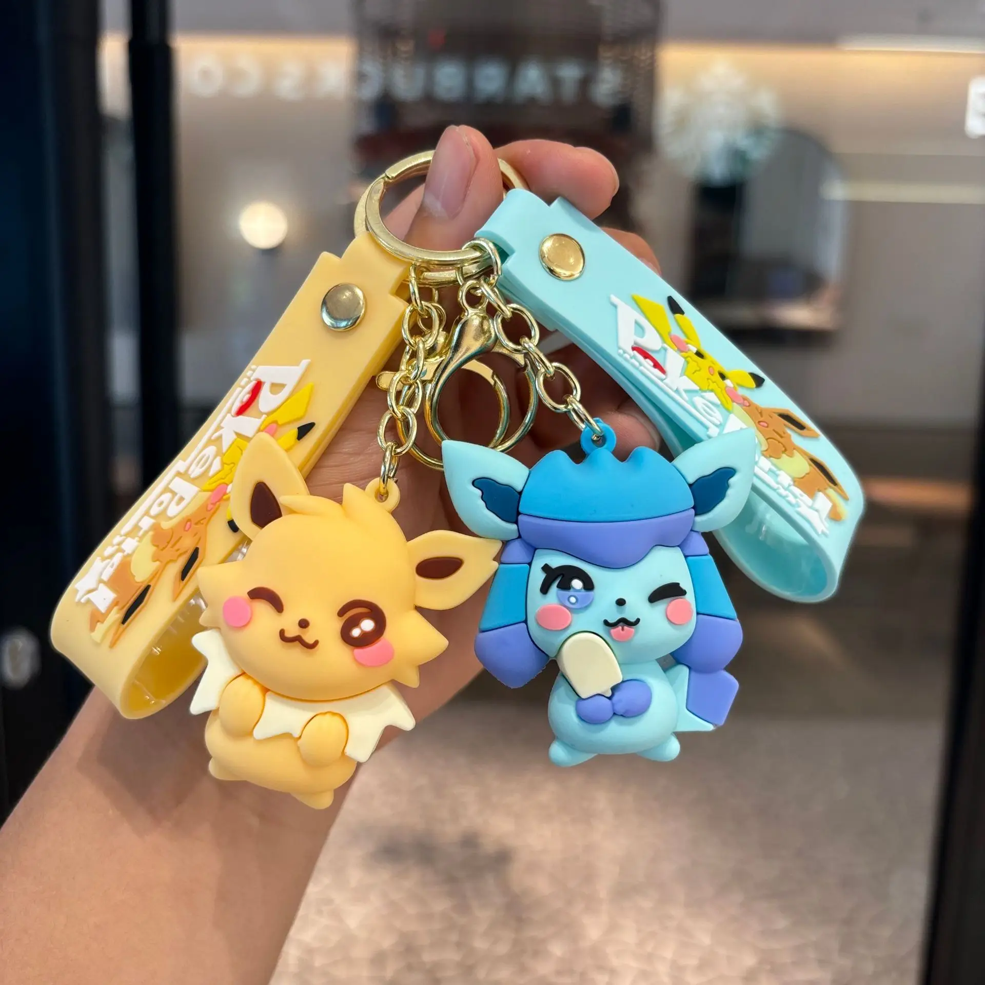 Gantungan Kunci Keluarga Pokémon Eevee 3-6PSC