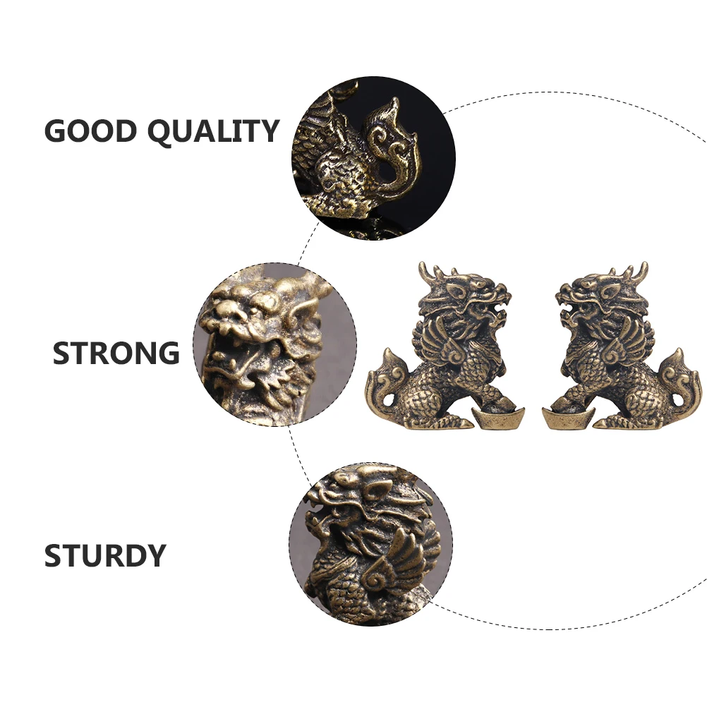 

2 Pcs Yuanbao Ornaments Brass Material Fine Craftsmanship Feng Shui Figurine Home Decoration Living Room Study Bedroom