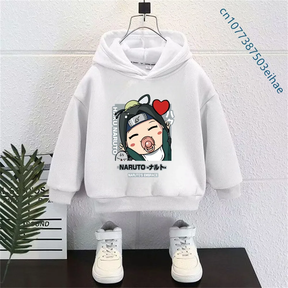 Sudadera con Capucha para Niños Naruto 2026, Estilo Harajuku, Diseño de Dibujos Animados, Manga Larga, Informal, Ligera, para Primavera y Otoño