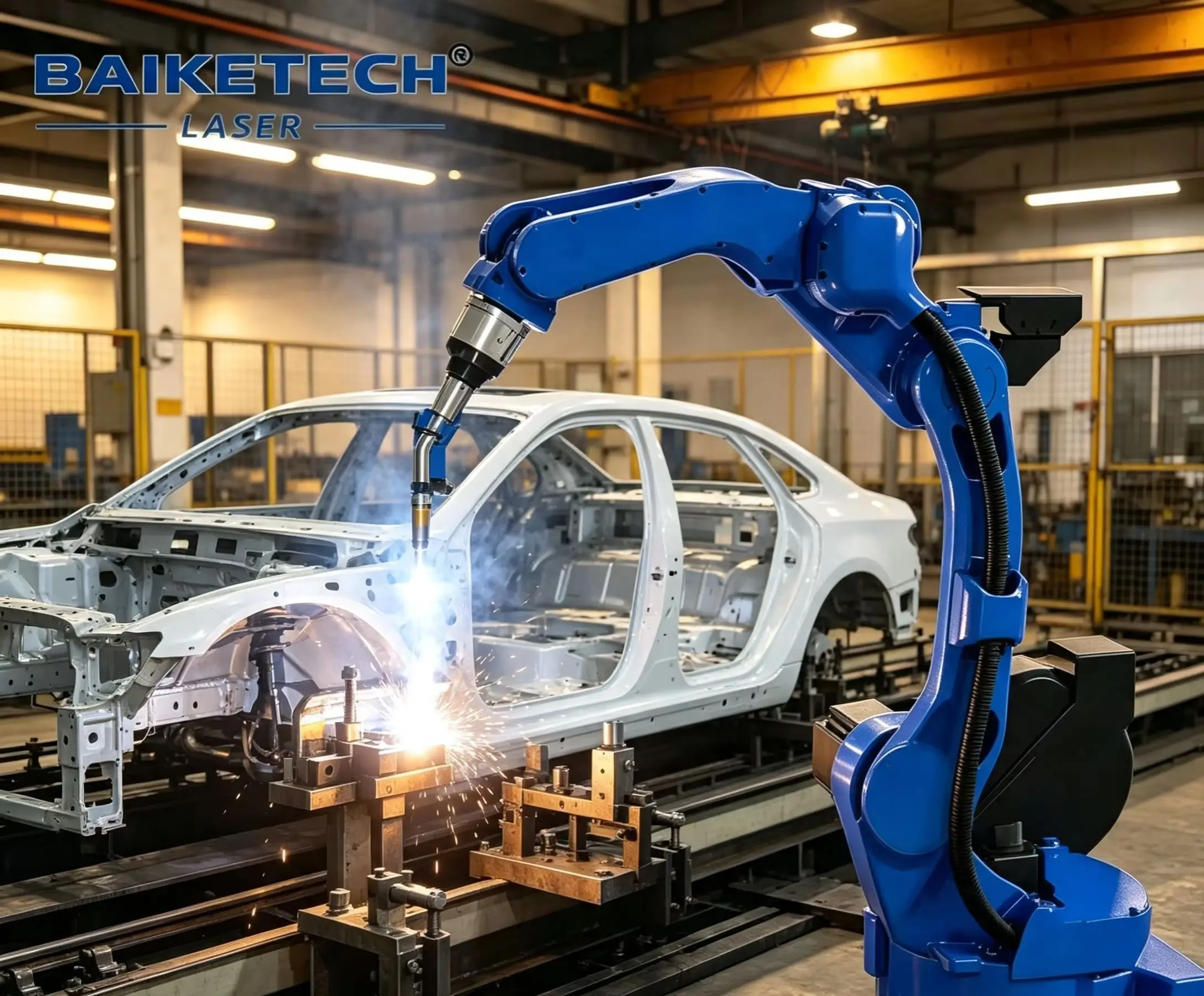 3D Multi-angle Precision Robotic Fiber Laser Welder Automatic Welding Machine Small Gap Welding New Energy Hardware Processing E