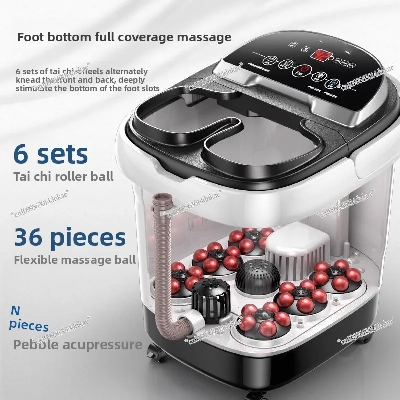 High-depth Foot Soaking Bucket Over Calf Foot Bath Foot Wash Basin Automatic Heating Multi-functional Electric Massage Household