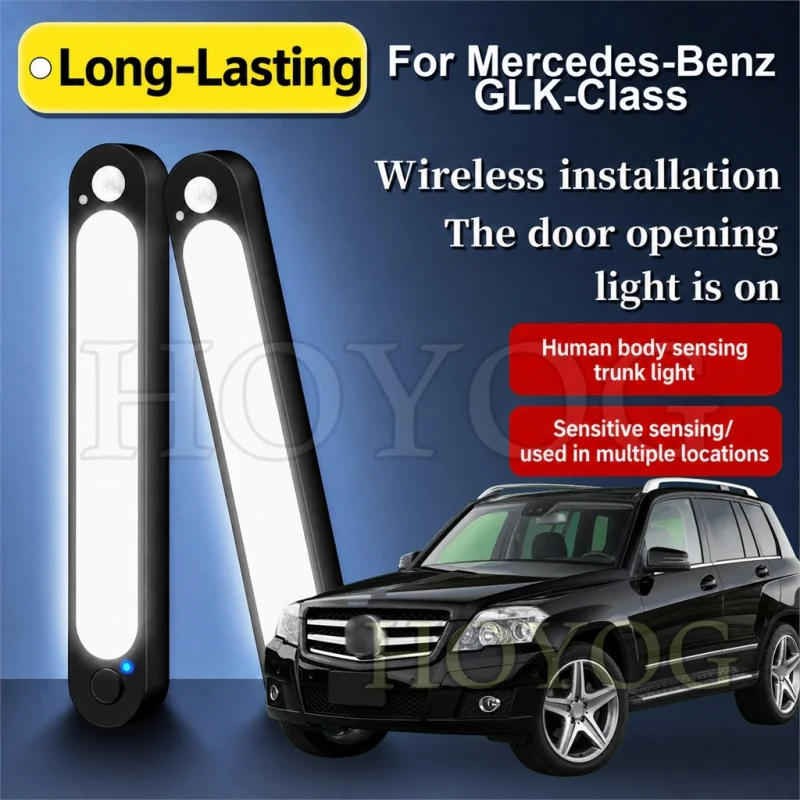 For Mercedes-Benz GLK-Class 2008-2015 Car Trunk Light LED Lamp Wireless Sensor Auto ON OFF Boot Cargo Light SUV Interior Cabin