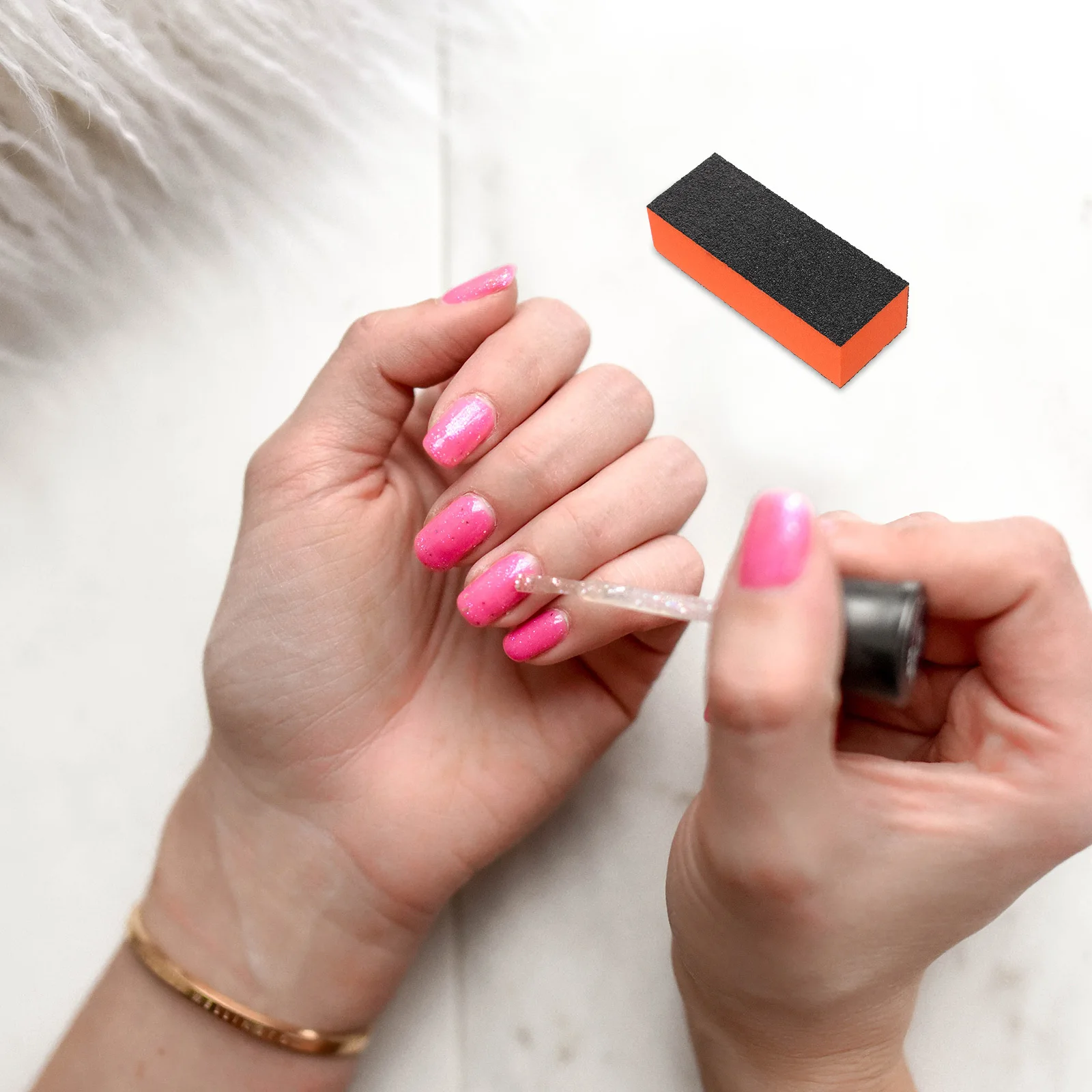 

20pcs Nail Buffer Portable 3-Side Sponge File For Shaping Polishing Acrylic Nails Manicure Tool Buffing Block Small Nail Buffers