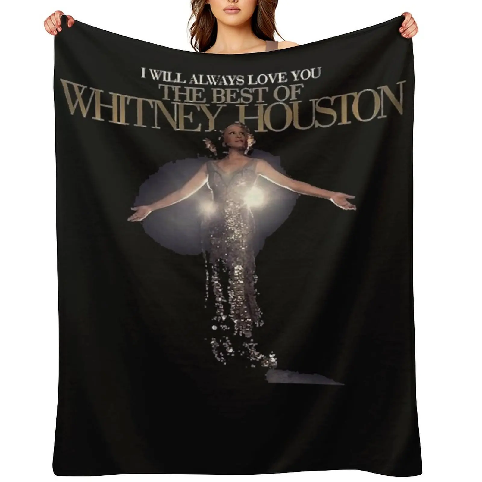 

whitney houston whitney Classic Essential T- Throw Blanket Fashion Sofas Custom Warm warm winter Blankets