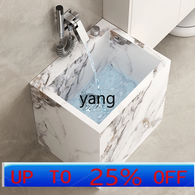LH  rock slab outdoor courtyard washing mop pool floor basin balcony large mop pool floor type