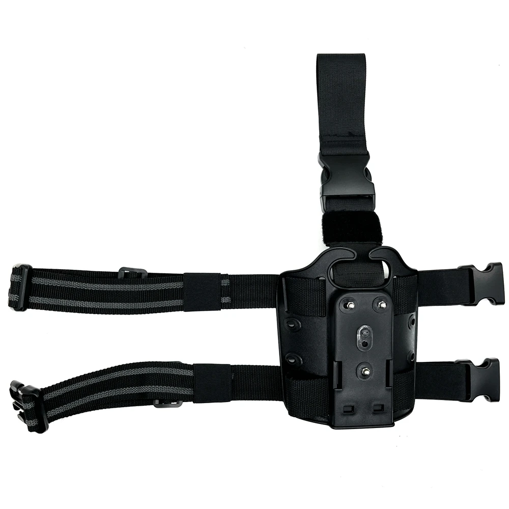 Leg Rig táctico negro hasta el muslo con panel porta-fundas – Airsoft - imagen 4
