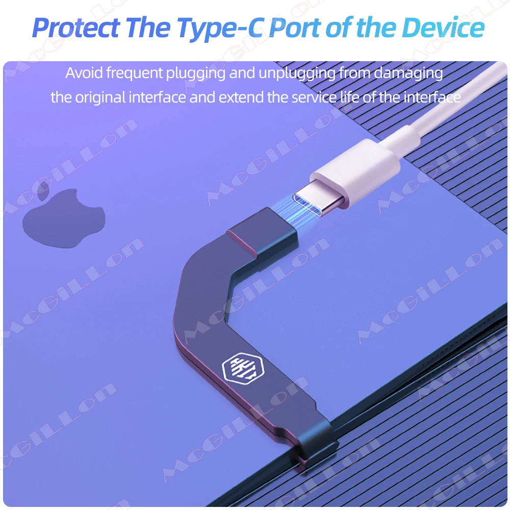 60 W Universal Typ C Stecker Konverter Lade Port Adapter Schnelle Aufladung beeinträchtigt nicht Spielen Spiel für USB C Telefon Tablet – Detail 2