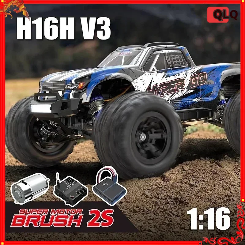 Hyper Go 1:16 Brushed H16h V3 Remote Control Car Electric High Speed Big Tire Car Off Road Durable And Durable Floor