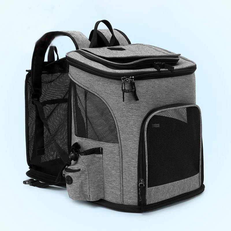 

Oxford Fabric Pet Backpack for Small Dogs&Cats,Expandable Space,Foldable Lightweight,Breathable Shoulder Bag for Travel Outdoors