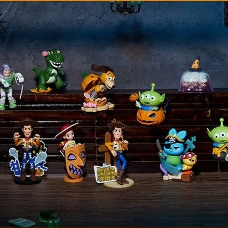 Disney Pixar Bath Nightmare Series Blind Box Toy Story Handgemaakte Set Kerstmis Halloween Jongen Verjaardagscadeau Desktop Decoratie