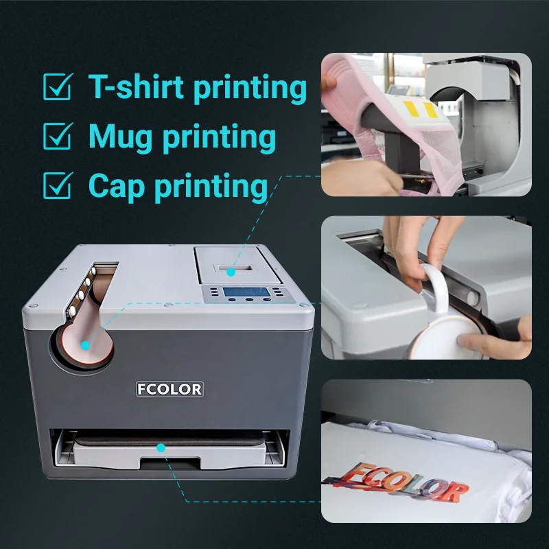 Multifunction 3 in 1 Heat Press Machine for T Shirt Cap Mug DTF & Sublimation Combo Transfer Printing for Small Business Startup