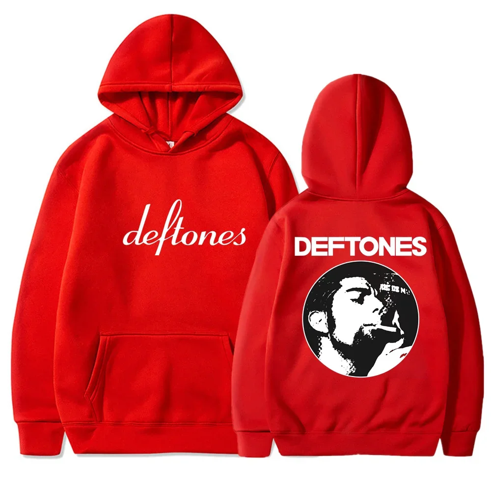 DEFTONES Men's Autumn and Winter Hoodies Fashionable Casual Warm Sweaters 2024 Casual Tops