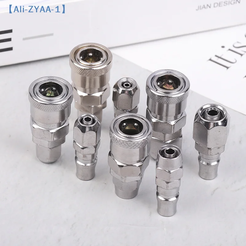 【ZYAA-1】European EU Type Pneumatic Fitting Connector Quick Coupler For Air Compressor Hose Barb Nozzle SH PH 6/8/10/12MM