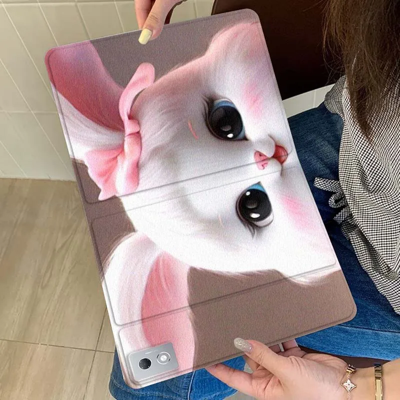 

Cat Rabbit Cartoon Cute For Xiaoxin Lenovo Tab Pad K11 K10 M10 P11 3rd Plus Pro Legion Y700 Y900 Gen4 2 Tablet Case Gift