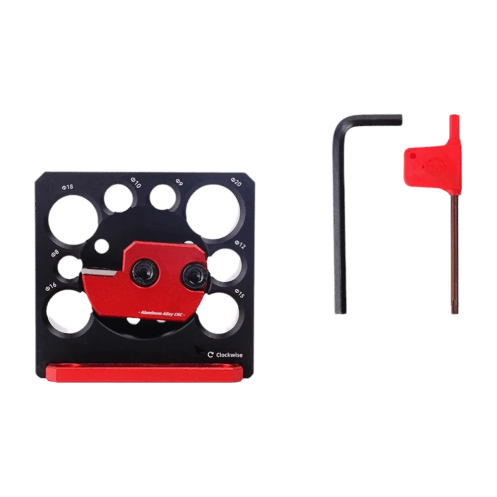 

8 Holes Dowel Maker Jig Adjustable Precision Dowel Cutter Plate Aluminum Alloy Wear Resistant Electric Drill Milling Dowel