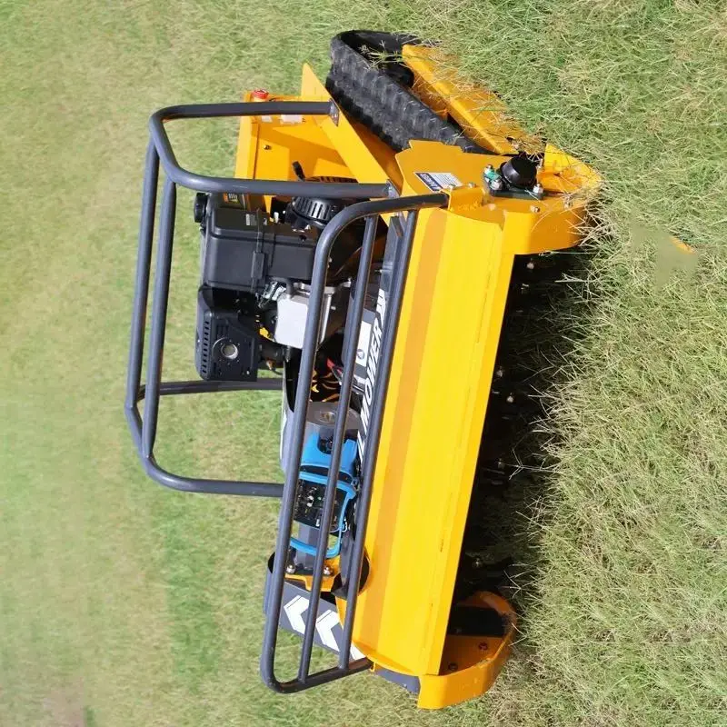 Customized  Remote Control Robotic Mower 800mm 1000mm 1200mm Diesel Engine Industrial Flail Mower on Tracks
