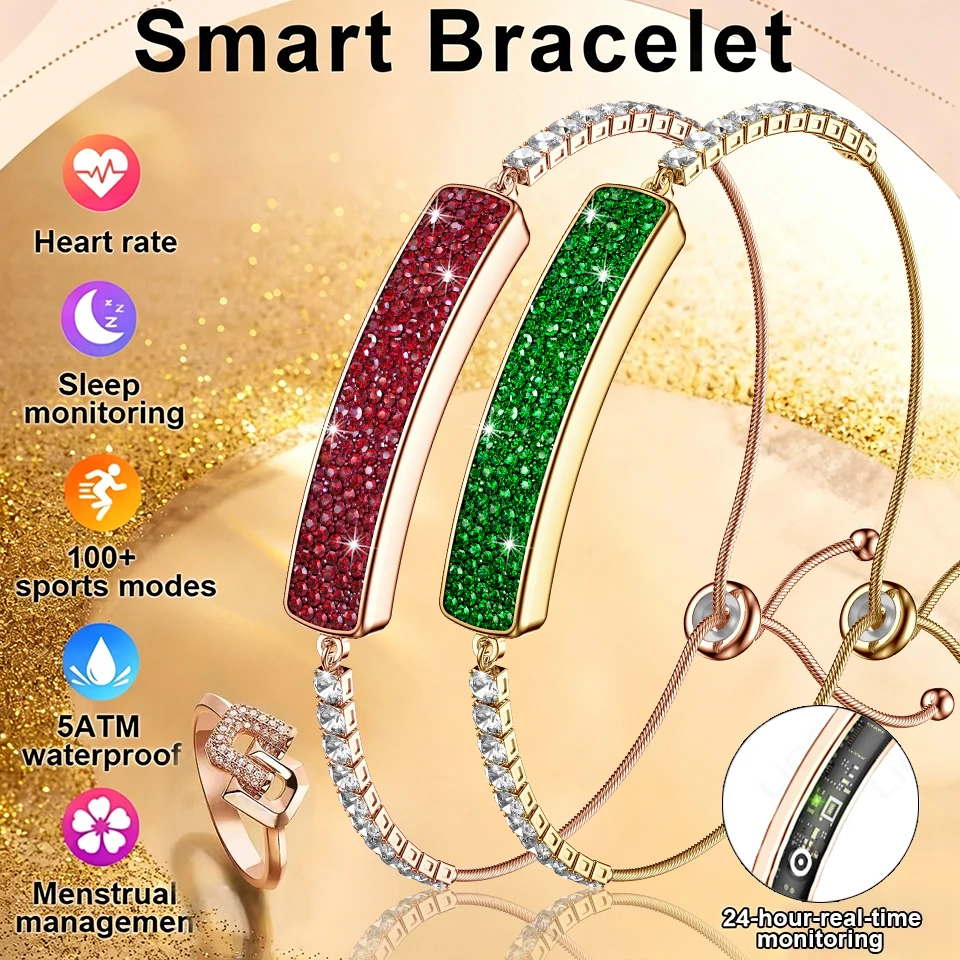 women-smart-wristband-heart-rate-blood-oxygen-monitor-female-health-bracelet-waterproof-sports-fitness-pedometer-smartwatch-lady